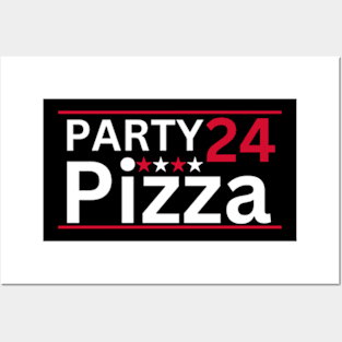 Pizza Party 2024 Election Parody Posters and Art